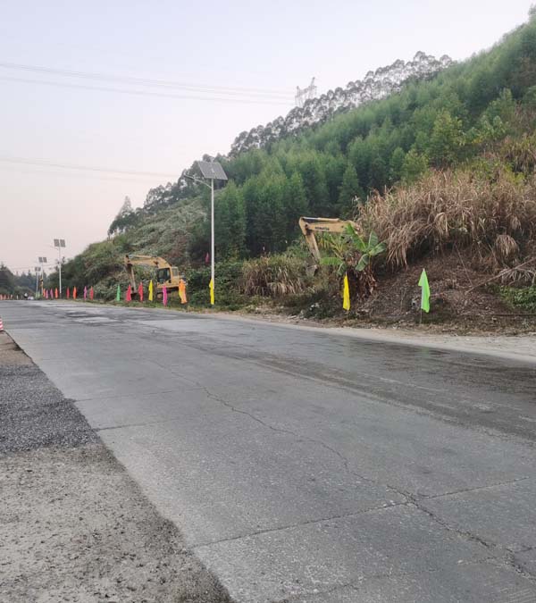 国道G240线曲江中学至乐广高速乌石出口段改建工程施工在建